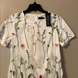 White embroidered dress